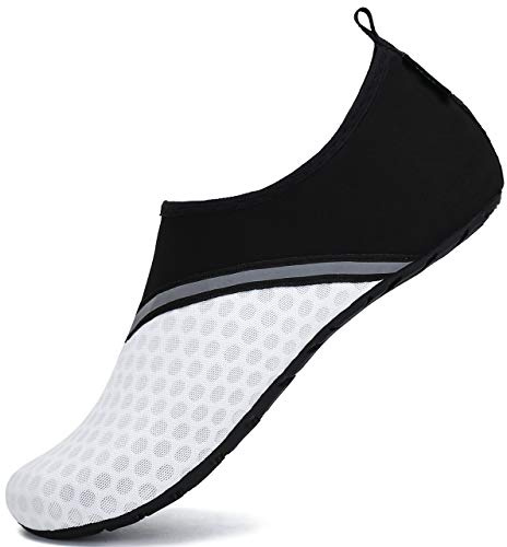 SAGUARO Badeschuhe für Herren & Damen | Leichte & rutschfeste Schwimmschuhe | Atmungsaktiv & Schnell Trocknende Wasserschuhe für Wassersport, Kontrast 40/41EU