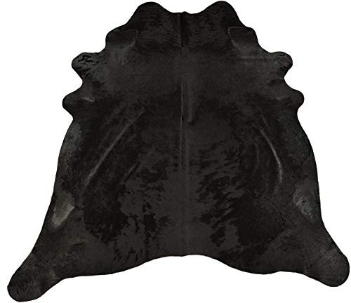 generisch KUHFELL STIERFELL SCHWARZ GEFÄRBT 200 x 190 cm Fell Teppich VON KUHFELLE ONLINE