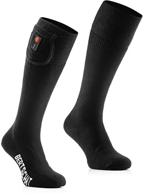 BERTSCHAT Elektrisch Beheizte Socken für Männer & Frauen mit Wiederaufladbaren Batterien | Wandern Radfahren Skifahren Motorradfahren