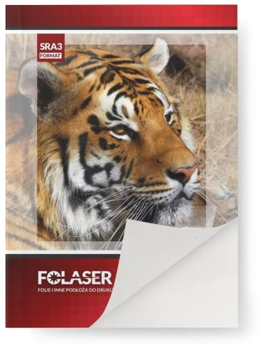 Netuno Folaser 10 Blatt DIN SRA3 32 x 45 cm weiße Klebefolien groß für Farb-Laserdrucker matt Drucker Folie Kopierfolie Folienaufkleber selbst gestalten und ausdrucken film selbstklebend