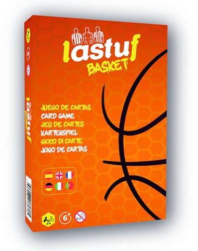 LASTUF Basketballspiel für Kinder – Brettkartenspiel für die Familie – Geschenk für Mädchen und Jungen – sehr lustig und unterhaltsam – tragbar für Reisen – ab 6 Jahre alt