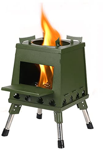 Camping Stove, Portable Camping Wood Stove, Foldable Wood Burning Stove With Storage Bag, Lightweight Home Stove for Outdoor Picnic Hunting,Big