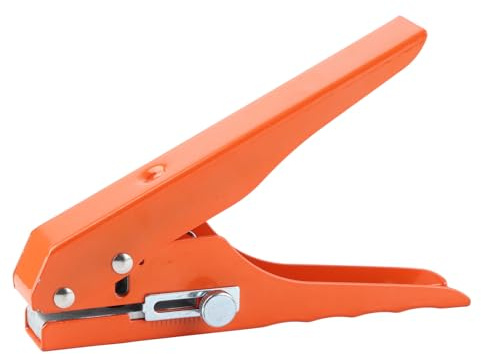 Perforatrice Singola 10mm Regolabile in Ferro Cromato, per Carta Cartone PVC e Legno Sottile, Portatile
