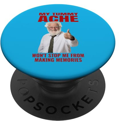 Irritable Bowel Syndrome IBS Issues Stress Funny Tummy Ache PopSockets Standard PopGrip