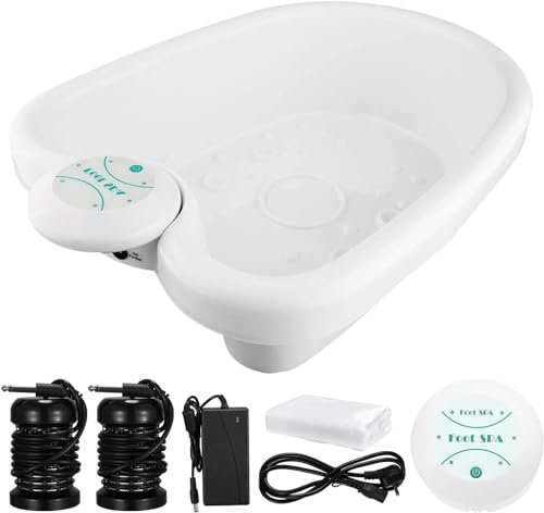 Hlieeosfcn Ionic Ion Detox Foot Bath,All in One Negative Ion Detox Foot Massage Bath Machine Cell Cleanse for Family, Individual, Beauty Club and spa Club