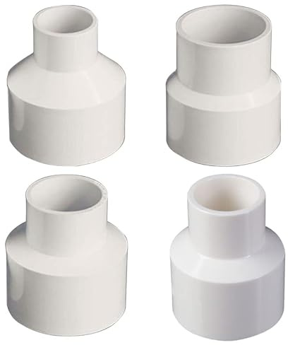 FUXIU Inner 50mm to 32/40/63/75 mm Reducer Adaptor for Vacuum Cleaner & Cyclone Dust Collector Hose Adaptor Accessories,Garden Hose Hose Pipe
