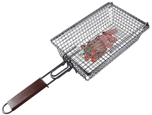 Cestello per grigliare | Cestini antiaderenti per barbecue all'aperto – Cestino antiruggine per carne, bistecca, gamberetti, verdure