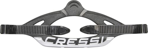 CRESSI Mask Strap Professional Group C Black/Silver - Cinturino Dotazione Originale per Maschere da Immersione e Snorkeling, Gruppo C, Nero/Argento, Taglia Unica, Unisex