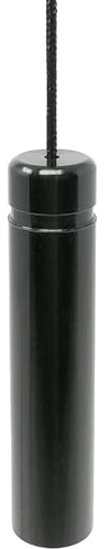 CubeTECH Premium Aluminium Bathroom Pull Cord - Luxury Metal Light Switch Cord Replacement | Solid Anodised Finish | 170cm Adjustable Cord | Universal Fit | Ceiling Switch Pull | Black