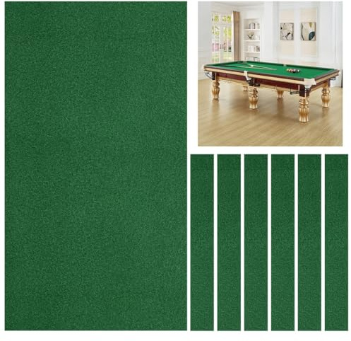 Panno in feltro per tavolo da biliardo da 2,4 m, in nylon e feltro, include 6 strisce per telaio, gioco veloce e fluido