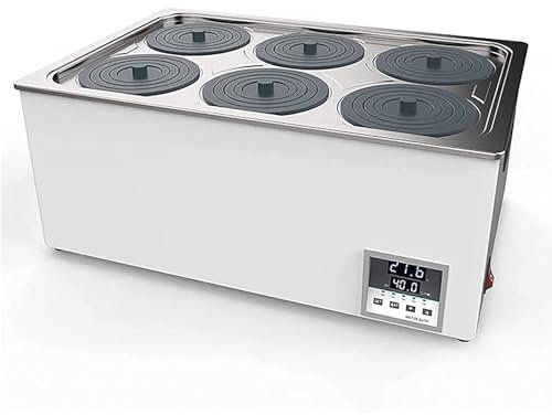 LESBJFDM Bagnomaria da Laboratorio 300W-1200W, Bagnomaria Termostato Digitale, Bagnomaria Elettrico, Bagnomaria Elettrico a Temperatura Costante in Acciaio Inossidabile 304, Aperture Selezionabili