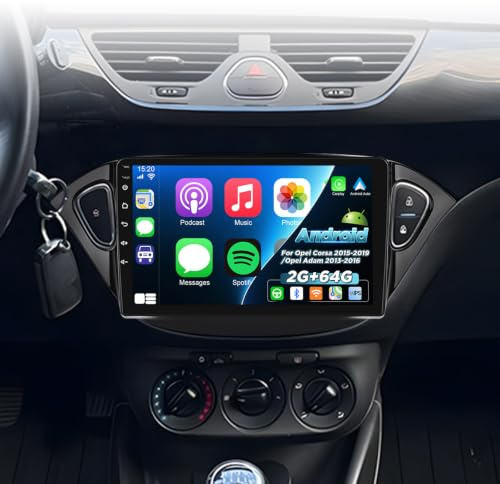 [2+64G] Android Car Radio for Opel Corsa 2015-2019, for Opel Adam 2013-2016