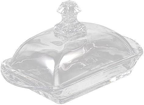 Luxshiny Contenitore Trasparente Per Burro Fresco Scatola Coperta Per Burr Cucina Contenitore Riutilizzabile Per Burro e Formaggio Per Conservazione in Frigorifero Usare Come Regalo