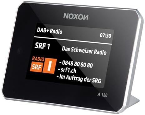 Noxon A 130 Schwarz-Silber - Audio Adapter, DAB+/UKW & Internet-Radio