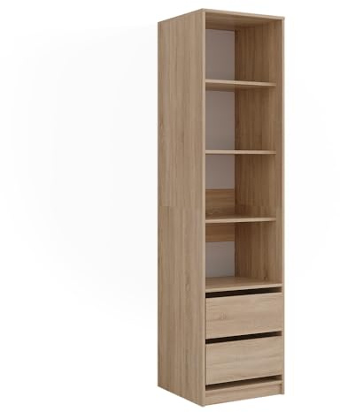 Vicco Kleiderschrank Elmo, Sonoma, 50 x 200 cm