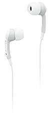 Lenovo 100 Auriculares de tapón con Cable - Aislamiento de Ruido, Micrófono, 3 tamaños de Orejeras, Bolso incluido, Blanco