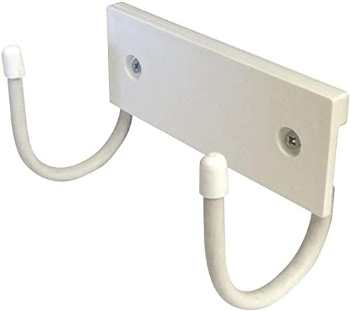 Mabel Home Wall Mount Ironing Board Hanger and Holder, Holder Organizer Wall Rack for Laundry Rooms (White)
