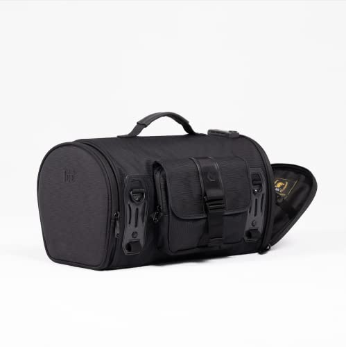 Niche Motorcycle Waterproof Tail Bag 22L – Roll Bag with Removable Shoulder Strap, Rain Cover, TSA Number Lock, & Quick Installation for Motorcycles, Cruisers, & Touring Bikes (NMO-2305)