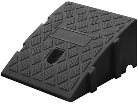 Bordsteinrampe, Kunststoff, 13 cm Höhe, Schwellenwert, Auffahrt, Rampe, freies Spleißen, rutschfeste Rampe (schwarz)