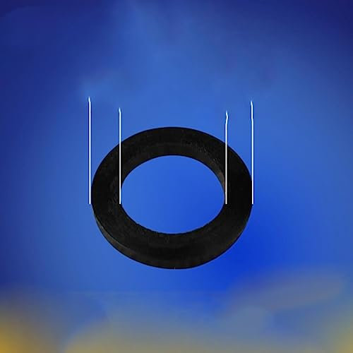 CHIPEL Weiß Schwarz 1/2 3/4 Zoll 1 Zoll Gummiring Silikon PTFE Flachdichtung Dichtring für Duschdüse Schlauchrohr Faltenbalg Rohr Unterlegscheibe Ring-NBR (16X24X3), 10 Stück