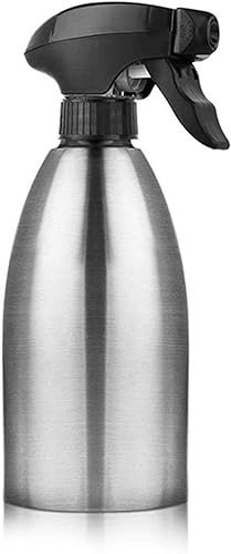 Botella pulverizadora de aceite,Botella pulverizad Pulverizador de aceite de 16.9 fl oz de acero inoxidable con bomba de oliva, botella de spray, accesorios de cocina (color: 2 piezas) (Color : 1 Pcs