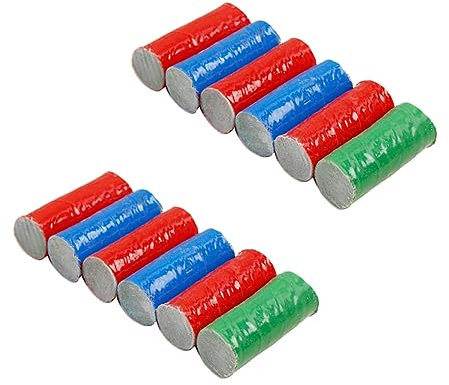 HAPINARY 12 Stück Edelstahl Rostentferner Stick mit Polierbürste Stark Haftende Metallreinigungsstäbe für Küche und Haushalt Effektive Fleckenentfernung Kratzfreie Zufällige Farbe