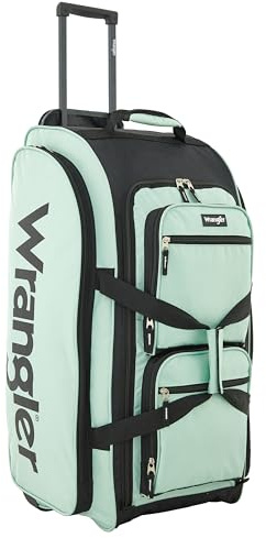 Wrangler 30 Wesley Rolling Duffel Bag, Seaform, Large 30-Inch, Wesley Rolling Duffel Bag