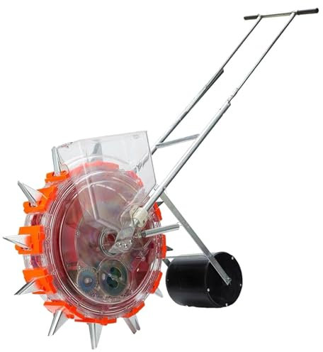 Manual Seeder Handheld Seeding Machine,Roller Seeding,manual maize and bean seed drill,Precision Sowing No waste,2~4 grains can be adjusted,for Planting Corn Cotton,12nozzle