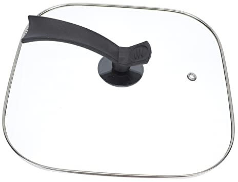 PRETYZOOM Tapa Cuadrada Multifuncional para Olla Eléctrica de 30cm Orificio Redondo y Diseño de Plástico para Cocina y Ahorro de Espacio