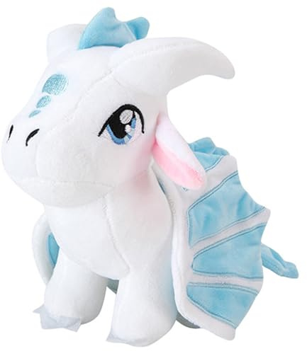 Soft Plush Wings Dragon Stuffed Animals Toy Pillow Doll, 12 Pterosaur Flying White Dragon Plushie Toys Best Birthday Christmas Anniversary Fiesta Party Festival Gifts for Adults Kids Baby Boys Toys