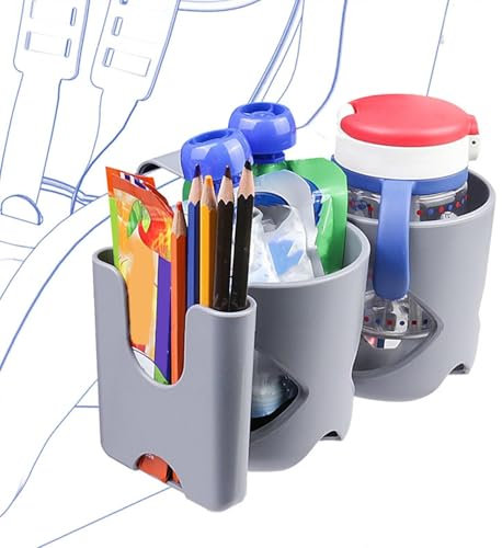 Portabicchiere per seggiolino auto, portabicchieri per bambini, portabottiglie doppio per auto, portabicchieri regolabile, portabicchieri automatico per bambini, per sedia a rotelle, camminatore, v