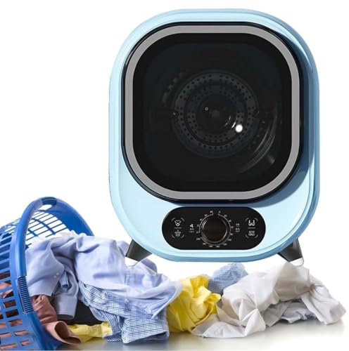 MZBDYYF Small Compact Tumble Laundry Dryer for Home - Mini 450W Electric Dryer for Apartment, Home, Dorm, Balconies, Bathrooms - Space-Saving Drying Solution