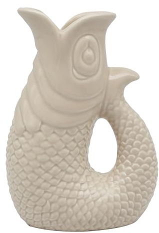 The Leonardo Collection Fischkännchen Vase Creme 20cm | Keramik oder Glas für die Küche | Schöner Sahne- oder Milchkännchen für den täglichen Bedarf | Vielseitiger Wasserkrug