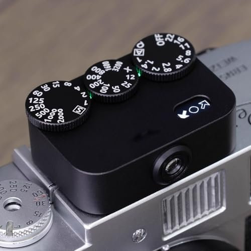 Vituord Belichtungsmesser Für Die Fotografie, 3-Räder Mit Belichtungsanzeige, 35°-Betrachtungswinkel, ISO-, Blenden- Und Verschlusszeiteinstellung, Mit Zubehörschuh, Wiederaufladbar
