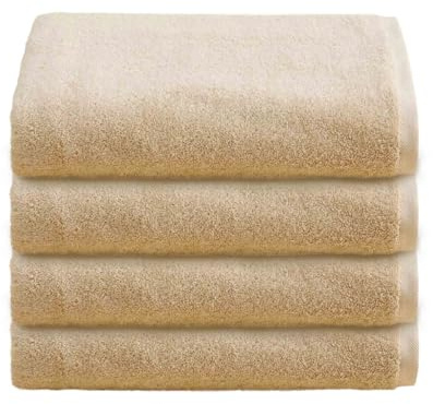 NELLA BIAGINI Telo Doccia Grande, Set da 4, Asciugamano da Doccia, 150x100 cm, 100% Spugna di Cotone, 550 gr/mq, per Sauna e SPA, Morbido, Assorbente, Resistente. Modello: Vega