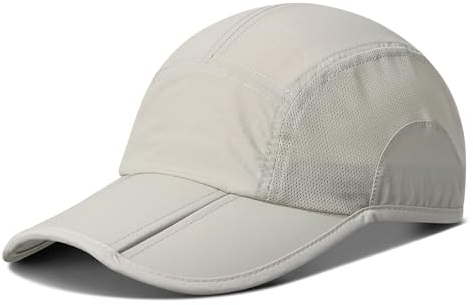 TAGVO Baseball Cap Herren Damen, Schnell Trocknende UV-Schutz Baseballkappe mit Umklappbarer Krempe, Professionell Atmungsaktiv Leichte Sport Running Cap, Basecap Sommer für Golf Angeln Wandern