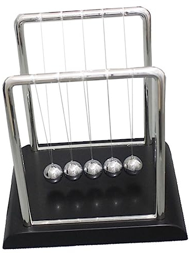 BESPORTBLE Unique Metal Newton Cradle Balance Ball Decor Science Craft for Home Office Physical Ornament Creative Desktop Decoration for All Ages