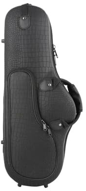 Altsaxophon-Etui, Oxford-Stoff-Rucksack mit Außentasche, Anfänger-Etui(Black)