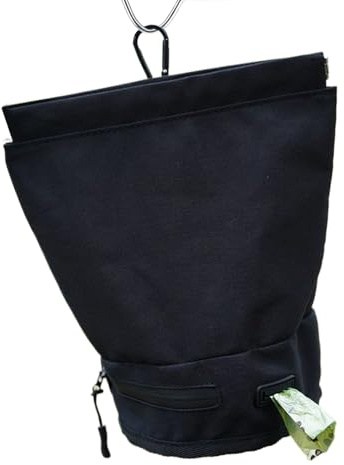 Generico Portasacchetti para heces de perro, resistente a los olores con gancho flexible – Impermeable porta bolsas para correas, para cachorros, paseos, camping, picnic, correr