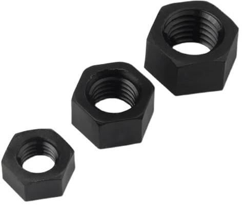 Sechskantmuttern aus Nylon-Kunststoff, schwarz, T-Isolierung, Sechskant-Sicherungsmutter(M2)