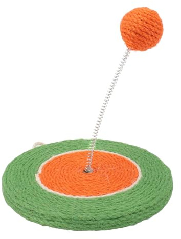 HPZIHUIT Juguete rascador para Gatos, Divertido, Interactivo, Resistente a Las mordeduras, Garras de molienda, Tablero rascador para Gatos de sisal con Bola de sisal para (Tipo 1)