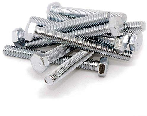 Merriway BH06948 Bulk Hardware Sechskantschrauben, Edelstahl, 316 A4, Marine-Qualität, M6 x 25 mm, silberfarben, 10 Stück