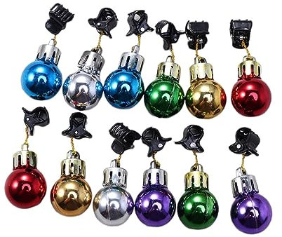 PRETYZOOM 24stücke Weihnachts-bart-Clip-Ornamente Weihnachtskugeln Weihnachtsschmuck Bartschmuck Weihnachtsmann Bartclips Weihnachtsdeko Weihnachtsornamente Clip-Dekorationen Für Weihnachtsf