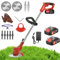 Coupe Bordure sans Fil avec Batterie, 21V Debrouissalleuses Batterie, Débroussailleuses Electrique pour la Coupe de Jardin Pelouses et Terres Agricoles