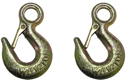 Kippen 1255BX - Confezione da 2 Pezzi di Gancio di Sollevamento in Acciaio Galvanizzato. Capacità di Carico per ciascuna unità: 500 Kg.