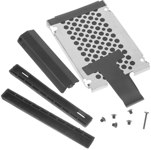 LRXIYODE Montagehalterung aus robustem Eisen und ABS mit Rutschfester Gummischiene zur Vibrationsdämpfung inklusive Festplattenabdeckung kompatibel mit Thinkpad Ti Festplattenadapter