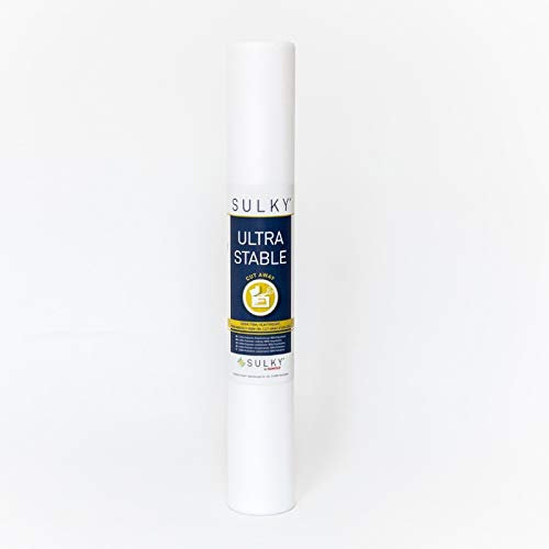Sulky Ultra Stable permanent klebendes Vlies zum Aufbügeln und Abschneiden (weiß, 50 x 500 cm)