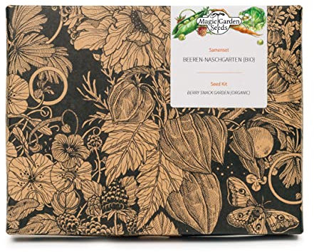 Beeren-Naschgarten (Bio) - Samen-Geschenkset mit 4 himmlischen, aromatischen Beerensorten für die Aussaat