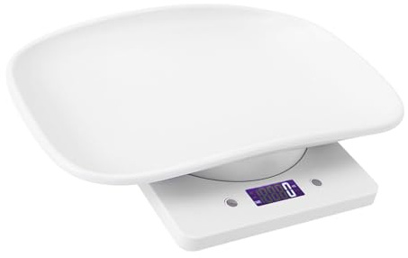 10kg/1g Bilancia elettronica per animali domestici per Gatti Cani Piccoli Animali, Bilancia Elettronica Portatile con Vassoio
