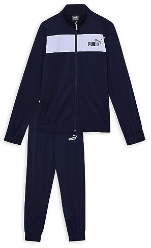 PUMA Boy's Poly Suit Cl B Track Suit,Blau (Peacoat), 176
